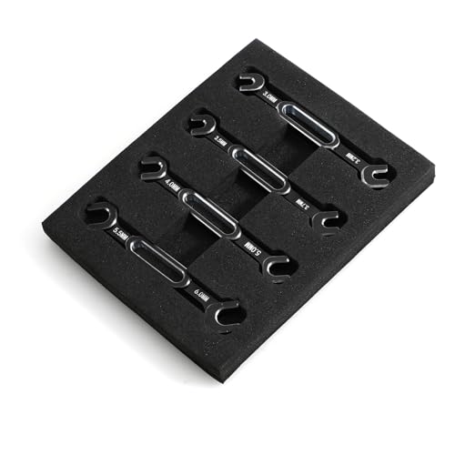 RC Car Wrench Remover Ball Breakers,4Pcs Wrench 3/3.2/3.5/3.7/4/5/5.5/6Mm Turnbuckle Nut Ball End Joint Remover Universal Tool for RC Car Drone Boat Ball Breakers (Black) - color: Black