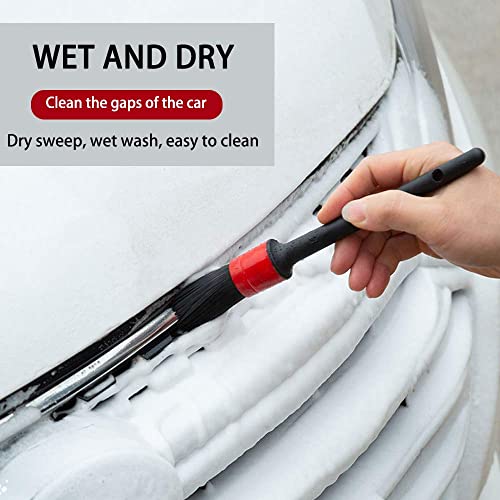 10PCS Car Auto Detailing Brushes Set Interior & Exterior Cleaner | Wheels, Leather, Dashboard, Vents, Engine, Hard-to-Reach Areas, Detail Kit, Cleaning Tools, Automotive, Garage, Gift.
