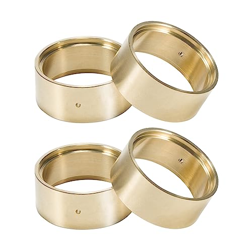 4Pcs SCX24 Brass Wheel Weights 1.0 Beadlock Wheels Bead Lock Rings for 1/24 RC Crawler Car TRX4M Updates 1/18 Scale Accessories