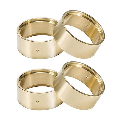 4Pcs SCX24 Brass Wheel Weights 1.0 Beadlock Wheels Bead Lock Rings for 1/24 RC Crawler Car TRX4M Updates 1/18 Scale Accessories