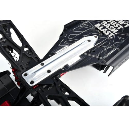 GPM 7075 Alloy Rear Chassis Skid Plate Brace for 1/8 Kraton 6S Exb 4X4 RTR Brushless Speed Truck-Ara8708V6 (Black) - color: Black
