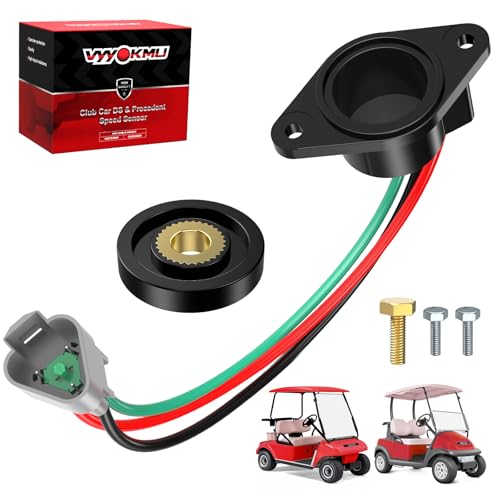 Club Car Precedent Golf Cart Speed Sensor with High Speed Magnet, Club Car Speed Sensor Upgrade for 48V Club Car DS & Precedent 2004-UP ADC Motor, OEM 102704901 102265601 (2-8 MPH Increase)