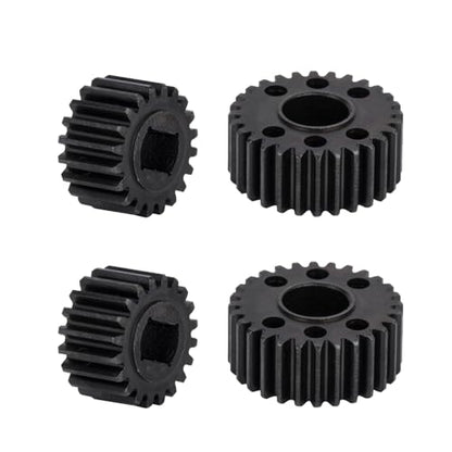 Steel 28/20T Portal Gear Set 4Pcs for 1/10 RC Crawler Vanquish VS4-10 Phoenix F10 Portal Axle