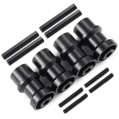 MORLORDY RC Dually Wheel Conversion Kit for 1/10 TRX6 Hauler G63 SCX10 TRX4 | Aluminum Single Wheel to Dual Wheel Conversion Kit for Most 1/10 RC Crawler Car Truck and Hauler