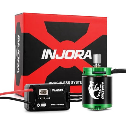 INJORA MBL32-NANO Brushless ESC & 1621 4300KV Green Viper Motor for SCX30