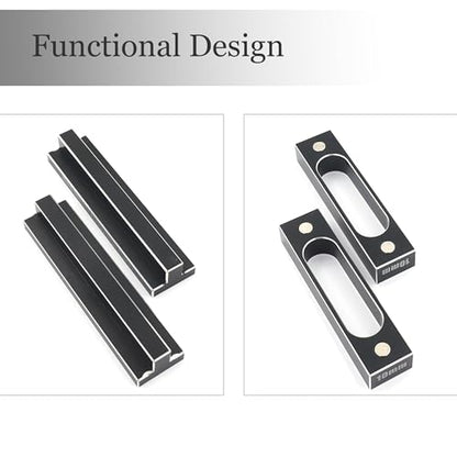 10mm Aluminum Alloy Chassis Droop Blocks 4PCS RC Chassis Droop Gauge Vehicle Measuring Tool Model Car Adjuster Ruler for 1/10 RC Touring & Drift Racing Cars
