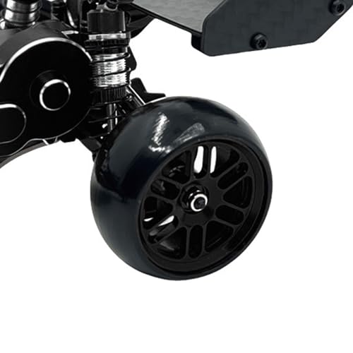 1/24 Finished Drift Tire Set, Compatible with WLtoys 244016 Losi Micro B RC Car Losi Micro B Upgrade (Black) - color: Black