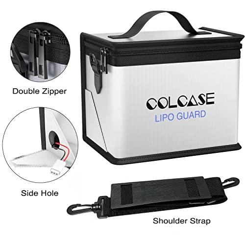 COLCASE Lipo Battery Bag and Ebike Battery Bag Combo Storage for Lipo Batteries ebike Batteries