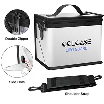 COLCASE Lipo Battery Bag and Ebike Battery Bag Combo Storage for Lipo Batteries ebike Batteries