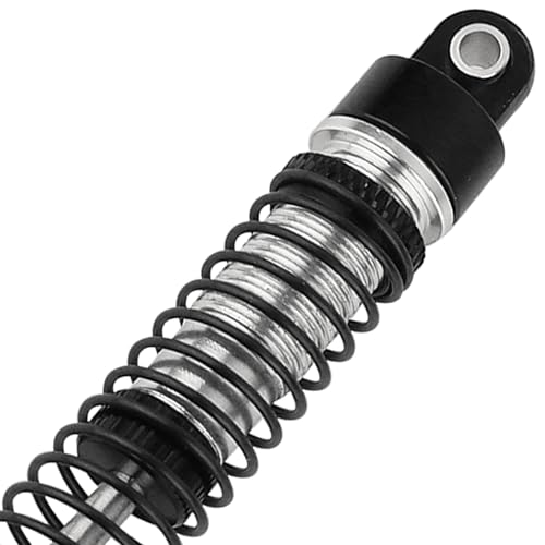 53mm 59mm 66mm 78mm Aluminum Long Threaded Shocks Absorbers Oil Damper for 1/18 RC Crawler TRX4M TRX-4M KUpgrade Parts (59mm-black) - color: 59mm-black