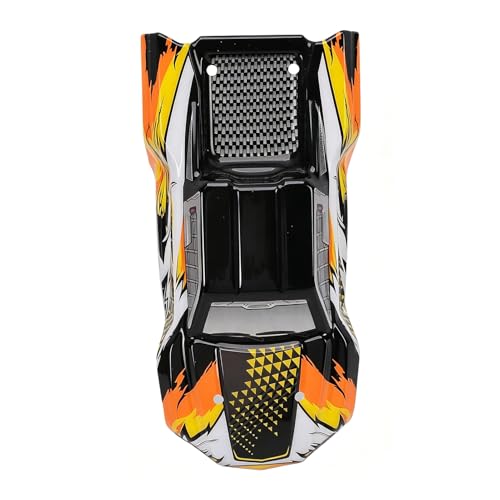 LICAEVEY 1/16 RC Car Shell DIY Upgrade Kit Fits SCY16101 SCY16102 SCY16101PRO SCY16102PRO High Speed Body Shell Replacement (Orange) - color: Orange