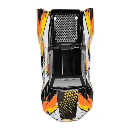 LICAEVEY 1/16 RC Car Shell DIY Upgrade Kit Fits SCY16101 SCY16102 SCY16101PRO SCY16102PRO High Speed Body Shell Replacement (Orange) - color: Orange
