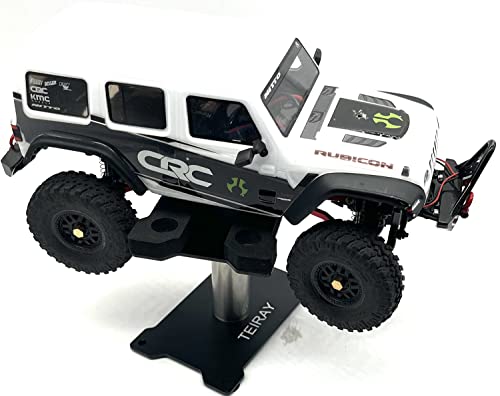 RC Car Work Stand Mat Repair Workstation Aluminum 360 Rotation Height Body Mounts for 1/16 1/18 1/24 SCX24 TRX4M Scale Cars Trucks RC car Display Stand (Black) - color: Black