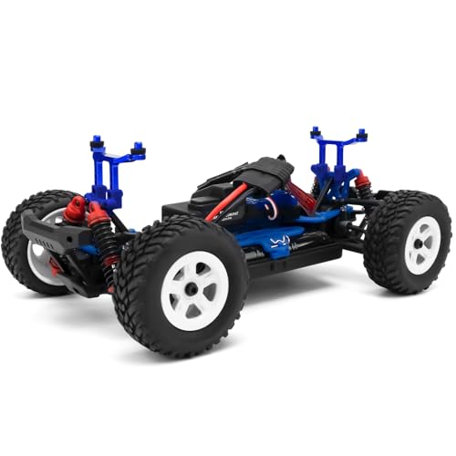 Aluminum RC Front Rear Body Mount Post for 1/18 Tra-xxas Latrax Desert Prerunner SST RC Car Upgrades (Blue) - color: Blue