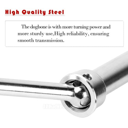 RC Drive Shaft Axles Upgrades Part for 1/5 Kraton 8S BLX,Outcast 8S BLX,#45 Steel 4PCS Front Rear Driveshaft CVD Hop-up,Silver