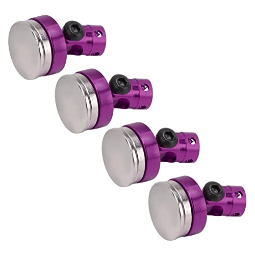 Keenso Light Aluminum Alloy RC Magnetic Body Post Set, Improve The Appearance of Your RC Car, 4 Pieces of RC Body for 1/8 1/10 Fans of Remote Control Vehicles (#1) (#2) - color: Purple
