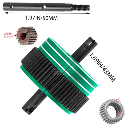 RC Upgrades Part for 1/10 Slash 2WD Rustler Stampede Bandit VXL XL-5,Aluminum Gearbox Transmission Gear Differential Transmission Gear,Green - color: Green(Upgrades Part)