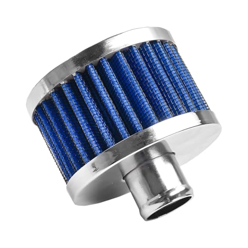 23mm Car Air Filter, High Flow Vehicle Vent Valve Cover Cold Air Intake Filter, Small Lightweight Automotive Vent Cover Breather, Universal for Most Vehicles and Motorcycles (Blue) - color: Blue