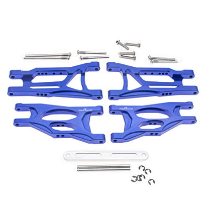 4Pcs Alloy Front&Rear Suspension Arms w/Tie Bar for Traxxas 1/10 Slash 2WD RC Car Upgrade Parts-Replaces Part 3631 2555 2532
