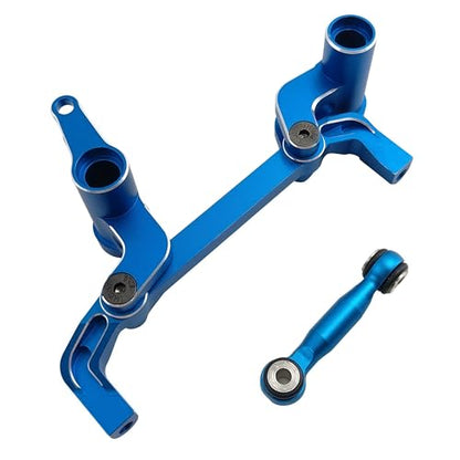 Aluminum Steering Bellcrank Set for 1/10 4-Tec Ford Mustang (Blue) | Alloy,Rear Wheel Drive,On-Road Drift,CAR-105237-4,10543,CNC Machined,High Strength,Precision Fit - color: Blue