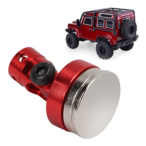 RC 1/8 1/10 Magnetic Body Post, Remote Control Car Shell Column, Lightweight Aluminum Alloy Body Post Bracket for SCX10 (Red) - color: Red