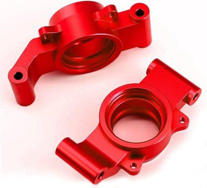 Alloy Rear Hub Carrier #7752 Upgrade Parts for 1/5 X-Maxx Xmaxx 6S 8S RC Monster Truck 2pcs/Set (Red)