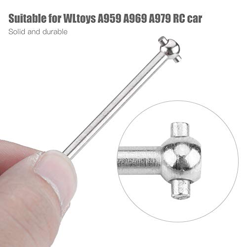 SUNGOOYUE RC Car Drive Shafts, Metal Replacement Dog Bone Axles for A959 A969 A979 | 5cm Zinc Alloy RC Accessories (2-Pack) for Off-Road Racing