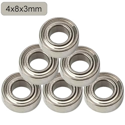 18PCS Ball Bearing Set 4x7x2.5 4x8x3 7x11x3mm Compatible with Wltoys 1/14 144001 RC Car Upgrade Parts