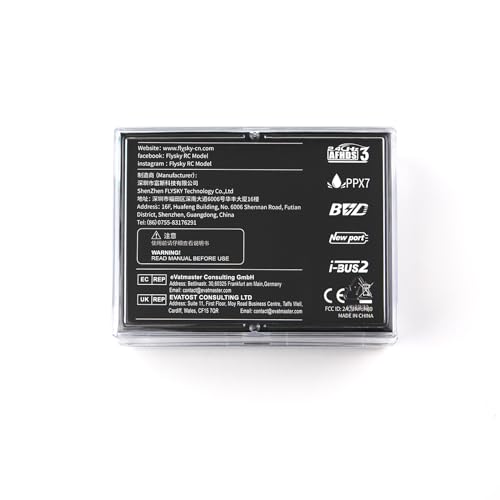 GoolRC Flysky FBr8 Receiver, 2.4GHz 8 Channel PPX7 Waterproof Receiver AFHDS 3 System Supports Single Bidirectional Transmission PWM/PPM/i-BUS2/S.Bus/i-Bus Output Standard Antenna for RC Car