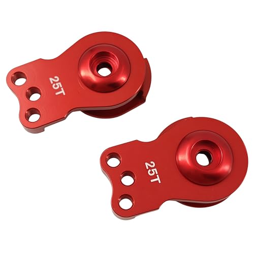 2PCS Aluminum 25T Adjustable Servo Saver for TRX4 TRX6 SCX10 Capra RC | Hi-Torque,1/10 Scale,Futaba,Tamiya Servos,CNC Machined,High Strength,Precision Fit
