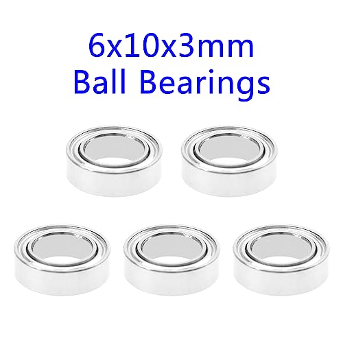 15PCS ShareGoo Ball Bearing Set 3x7x2mm 2x5x2.5mm 6x10x3mm Compatible with Wltoys 1/28 K969 K979 K989-07 K989-08 K989-09 RC Car Upgrade Parts
