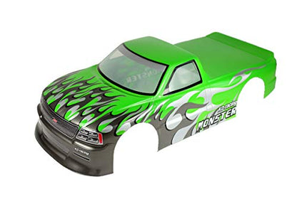 1/10 Scale RC Painted Precut Drift Racing Touring Onroad Car Body Shell Width 190mm (Pickup Green) - style: Pickup Green