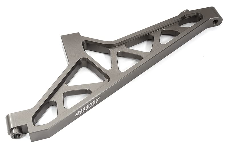 Integy Billet Machined Grey Front Chassis Brace for Losi 1/5 DBXL-E 2.0 4WD