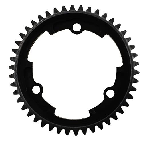 Steel 46T Spur Gear 1 Mod M1 Main Gear Compatible with Traxxas 1/5 X-Maxx 6S 8S 1/10 Maxx 4S 1/10 New E-Revo 2.0 1/7 XO-1 Upgrade Part (46T)