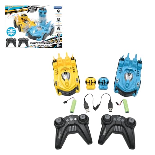 LEXiBOOK, Crosslander RC Bumper Cars, RC2 | Set of 2 cars, Removable characters, Sound & light effects - style: Crosslander RC Bumper