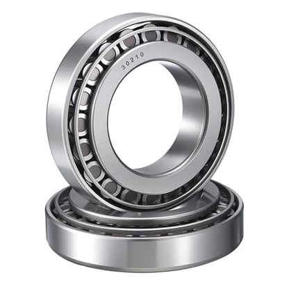 2 Pack 30210 Tapered Roller Bearing Cone and Cup Set | 50mm Bore 90mm OD 22mm Cup Width, Chrome Steel Wheel Bearings, ABEC-3 - size: 30210