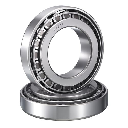 2 Pack 30210 Tapered Roller Bearing Cone and Cup Set | 50mm Bore 90mm OD 22mm Cup Width, Chrome Steel Wheel Bearings, ABEC-3 - size: 30210