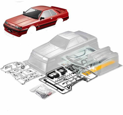 1/10 Killerbody Scale RC Onroad Racing Drift Touring Car Transparent Clear Lexan Body Shell (Skyline R31) - style: Skyline R31