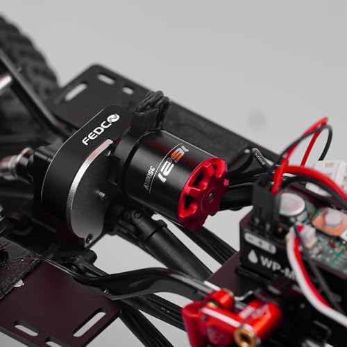 SCX24 Motor and Transmission for Axial SCX24 Upgrades 1/24 RC Crawler | with Hobbywing QUICRUN Outer-1621SL 3500KV Brushless Motor Upgrade - style: scx24 motor