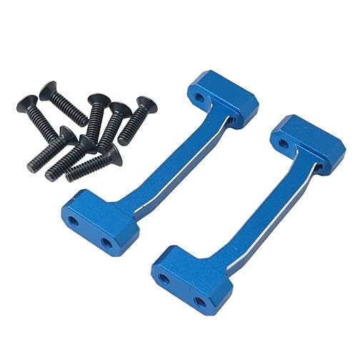 Upper Cross Brace Set for Losi 1/18 Mini LMT 4X4 Brushed Truck (Blue) | Aluminum,Monster Truck,Upgrade Parts,RTR-LOS01026,LOS211047 Compatible,RC Car,CNC Machined,High Strength,Precision Fit - color: Blue