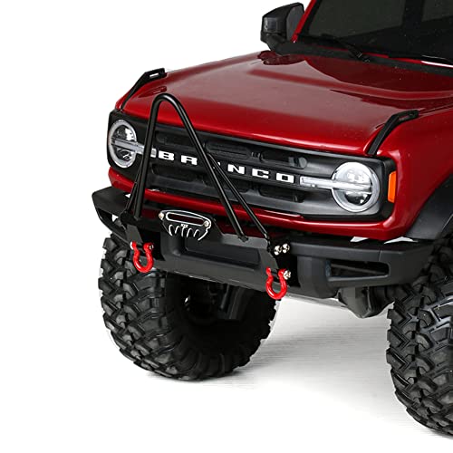 KYX Racing Metal Front Bumper Upgrades Parts Accessories for 1/10 RC Crawler Car Traxxas TRX4 2021 Bronco