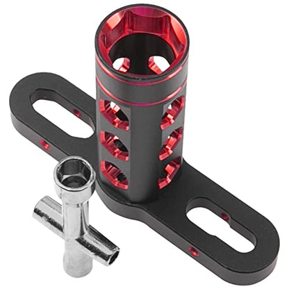 RC Car Tool 17mm Hex Adapter Wheel Wrench w/ 4mm 5mm 5.5mm 7mm Hex Socket Wrench Compatible with Traxxas Axial Arrma HSP Redcat Tamiya ECX HPI 1/8 1/10 1/12 Car Truck (Red) - color: Red
