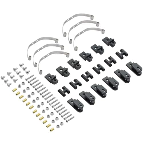Compatible with WPL B16 B36 for JJRC Q60 Q63 1/16 RC Car Upgrade Parts Accessories Steel Shock Absorber Suspension for Leaf Springs RC Assortment(Black) - color: Black