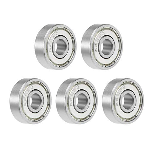 uxcell 626ZZ Deep Groove Ball Bearing 6x19x6mm Double Shielded Chrome Steel Bearings 5-Pack - size: 6mmx19mmx6mm