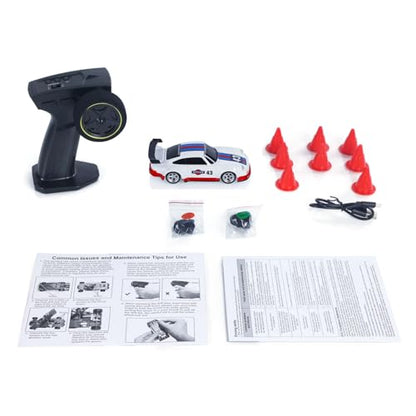 TOUCAN RC HOBBY US in Stock 1/43 Racing Vehicles Gyroscope 4WD Ready to Go Mini Car High Speed 2.4G Mini RC Drift Car Toy Radio Battery Lights Model - color: 4305gyro