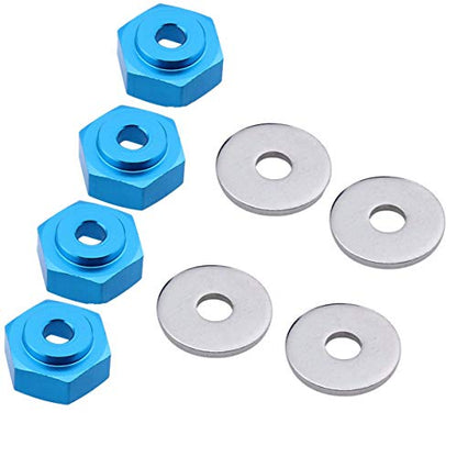 Metal 12mm to 17mm Wheel Hex Adapter Adaptor Converter & Metal 12mm to 17mm Wheel Hex Drive Hub Adapter Conversion 15mm Offset Extension