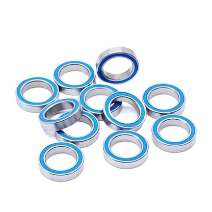 10PCS 6701RS Bearing 12x18x4 mm Electric RC Car Truck 6701 RS 2RS Ball Bearings 6701-2RS Blue Sealed(MR74RS 4x7x2.5) - size: MR74RS 4x7x2.5