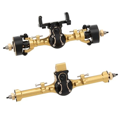 MEUS RACING 5mm ISO V2 SCX24 Axles with 3-Section CVD for Axial 1/24 SCX24 RC Crawler (Anodized Gold) - color: Anodized Gold