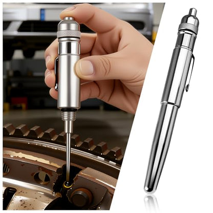 Car Precision Oiler Pen,Aluminum Pen Oiler with Solid Needle & Pocket Clip,Portable Leak-Proof Oil Applicator Car Accessories for Automotive Parts/Machine Maintenance