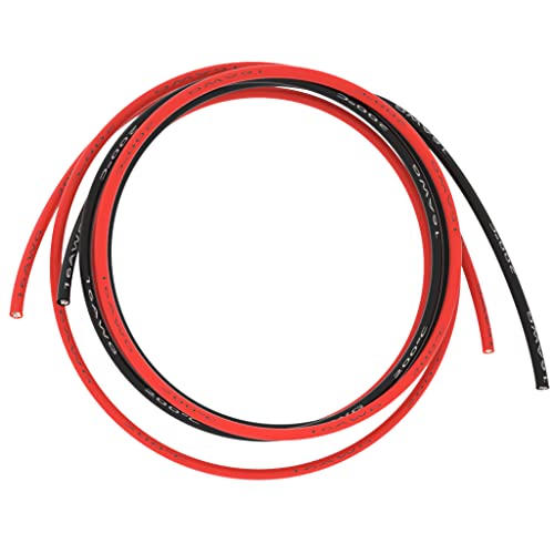 BNTECHGO 16 Gauge Silicone Wire red and Black Each 5ft Flexible 16 AWG Stranded Tinned Copper Wire - size: 10 feet